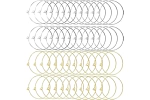 xutong Wine Glass Charm Rings 25mm Silver Plated Gold Plated Wine Glass Charm Rings Earring Hoops,DIY Jewelry Making Wedding 