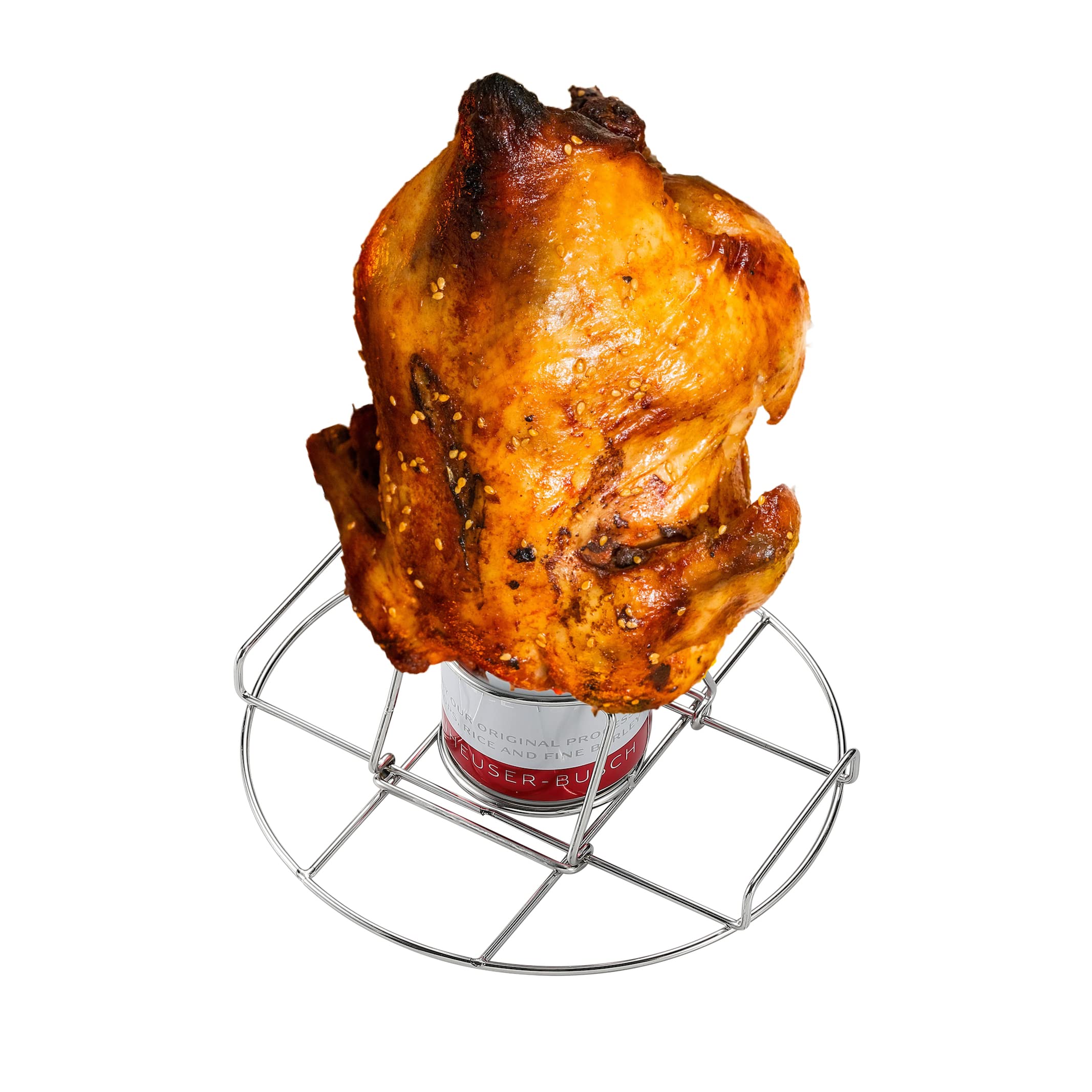 camping moon Beer Can Chicken Holder Rack Stainless Steel Chicken Roasting Rack Stand for Grill Smoker BBQ-19
