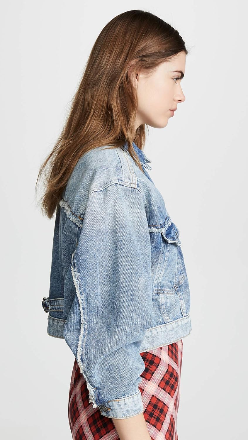 free people bedford cotton cropped denim jacket