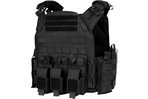 FIREGEAR Tactical Vest Weighted Vest Airsoft Vest,3D Breathable Adjustable Modular Quick Release Vest Training for Adults
