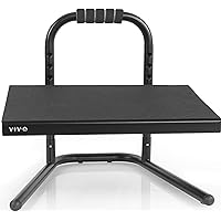 VIVO Black Ergonomic Height Adjustable Standing Foot Rest Relief Platform for Standing Desks STAND-FT01