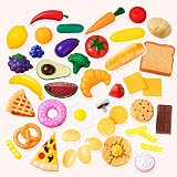 JOYIN 50 pcs Play Food Set Kids Toy Kitchen Accessories Fruits Vegetables view 2
