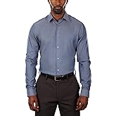 Calvin Klein Men's Slim Fit Non-Iron Herringbone Dress Shirt
