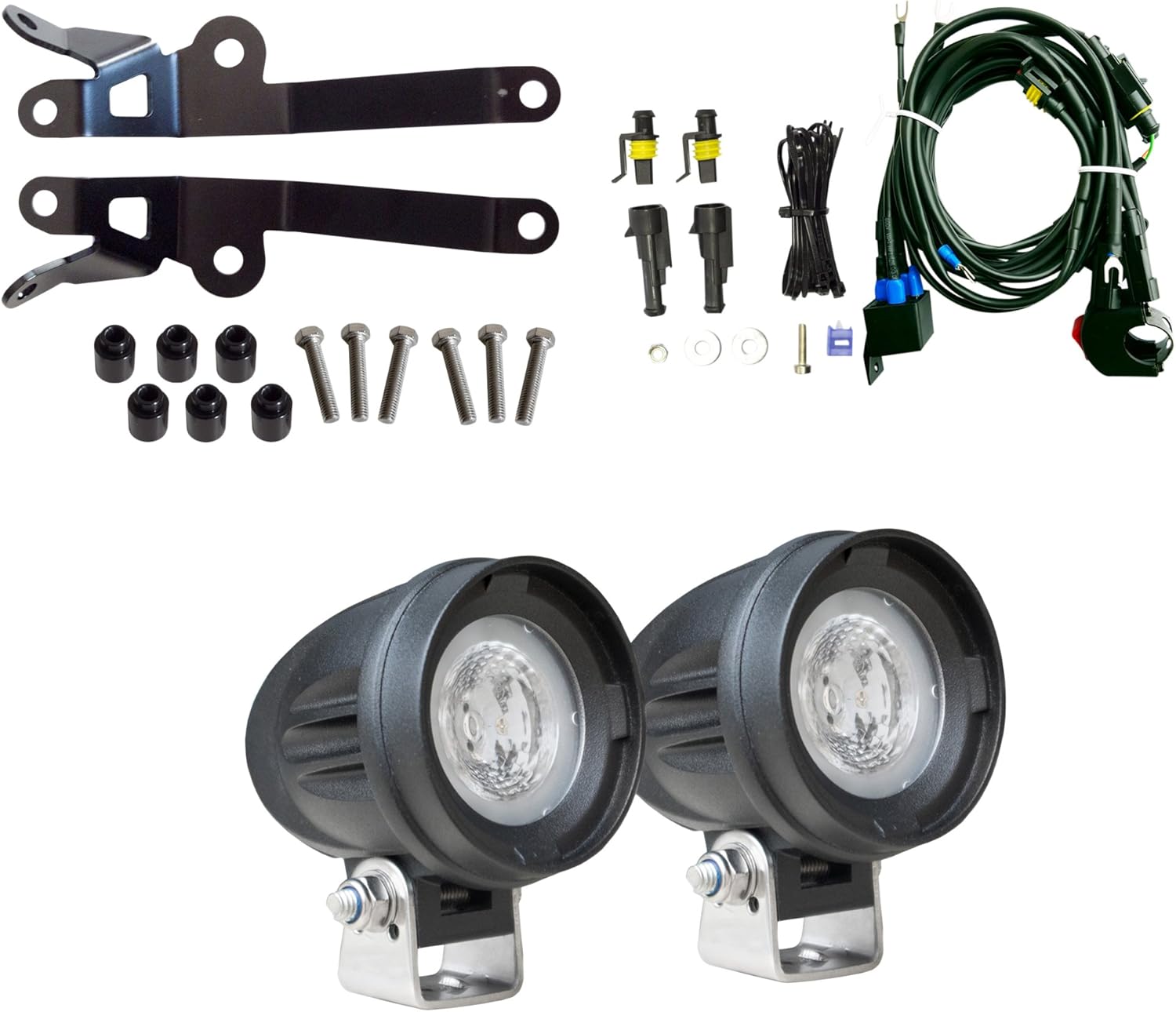 aparts 2 LED Spotlights Plus Kit for KTM 1050 Adventure/1190 Adventure