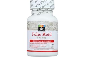 365 by Whole Foods Market, Folic Acid 800mcg, 250 ct