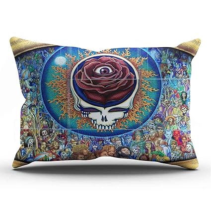 Amazon Com Zedae Pillowcase Personalized Grateful Dead Cushion