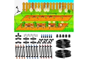 THISWING 240FT Drip Irrigation System, 2025 Upgraded Quick Connector Irrigation System for Garden, Adjustable Nozzles, Garden Watering System with 1/4" & 1/2" Tubing, Sprinklers for Garden, Greenhouse, Lawn
