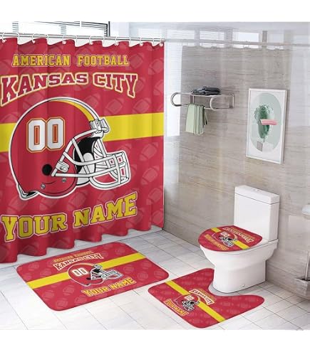 Amazon.com: Northwest NFL Colorblock Shower Curtain, Kansas City