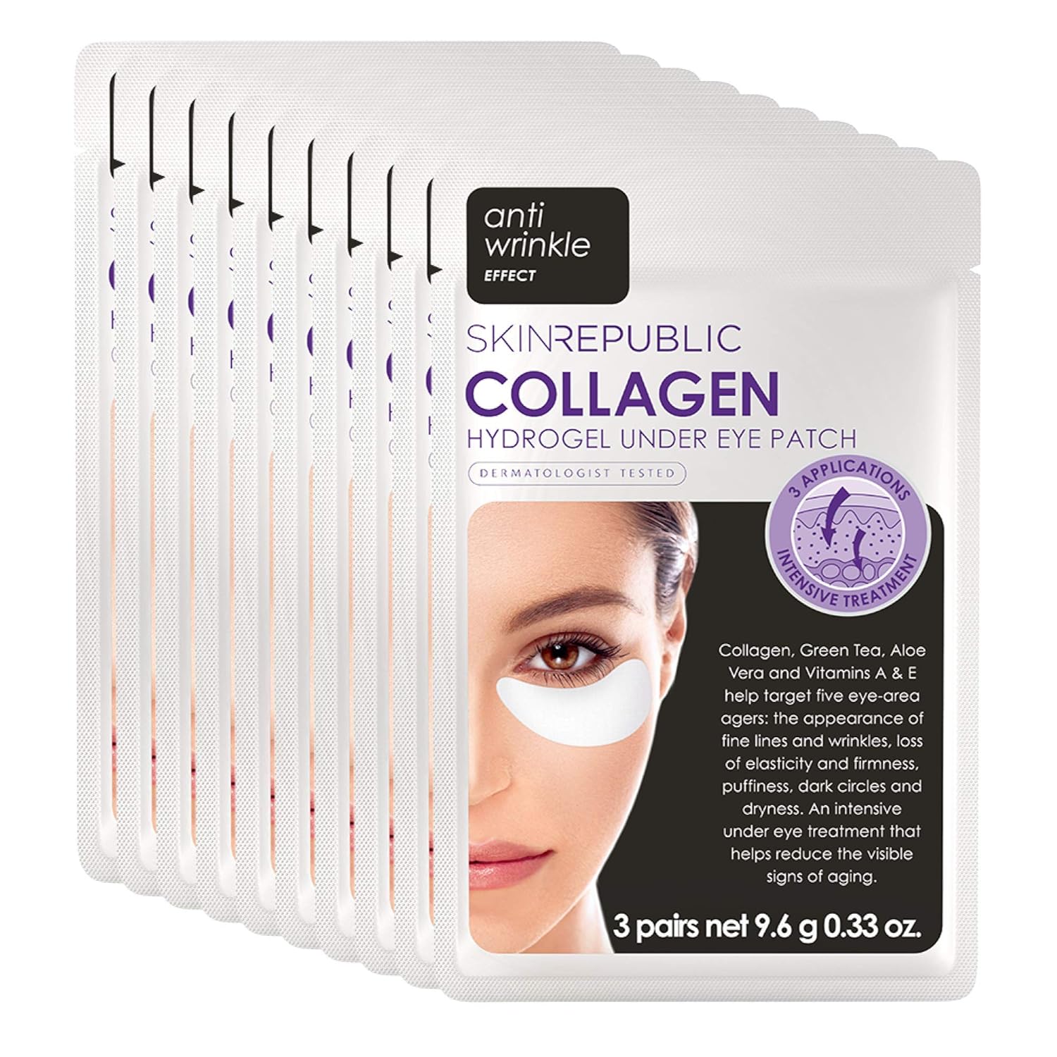 dark wrinkled skin under eyes