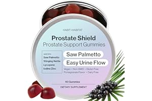 Habit + Habitat Prostate Shield Gummies - Men's Prostate Health Urinary with Saw Palmetto & Lycopene