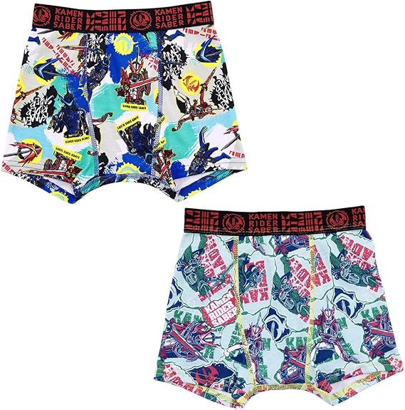 Amazon 仮面ライダーセイバー ボクサーパンツ プレミアム 前閉じ 2枚組 B 100cm アソート 下着 インナー 通販
