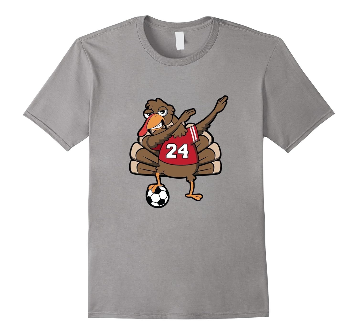 Funny Thanksgiving Turkey Soccer Dab Dabbing Shirt-ANZ