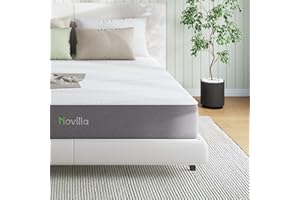 Novilla Full Size Mattress, 12 Inch Gel Memory Foam Mattress Full in a Box, Bamboo Charcoal Foam & Breathable Soft Cover for Clean, Peaceful Sleep, Medium Firm with Contour Support & Motion Isolation