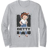Betty Boop Barbed Wire Frame Long Sleeve T-Shirt