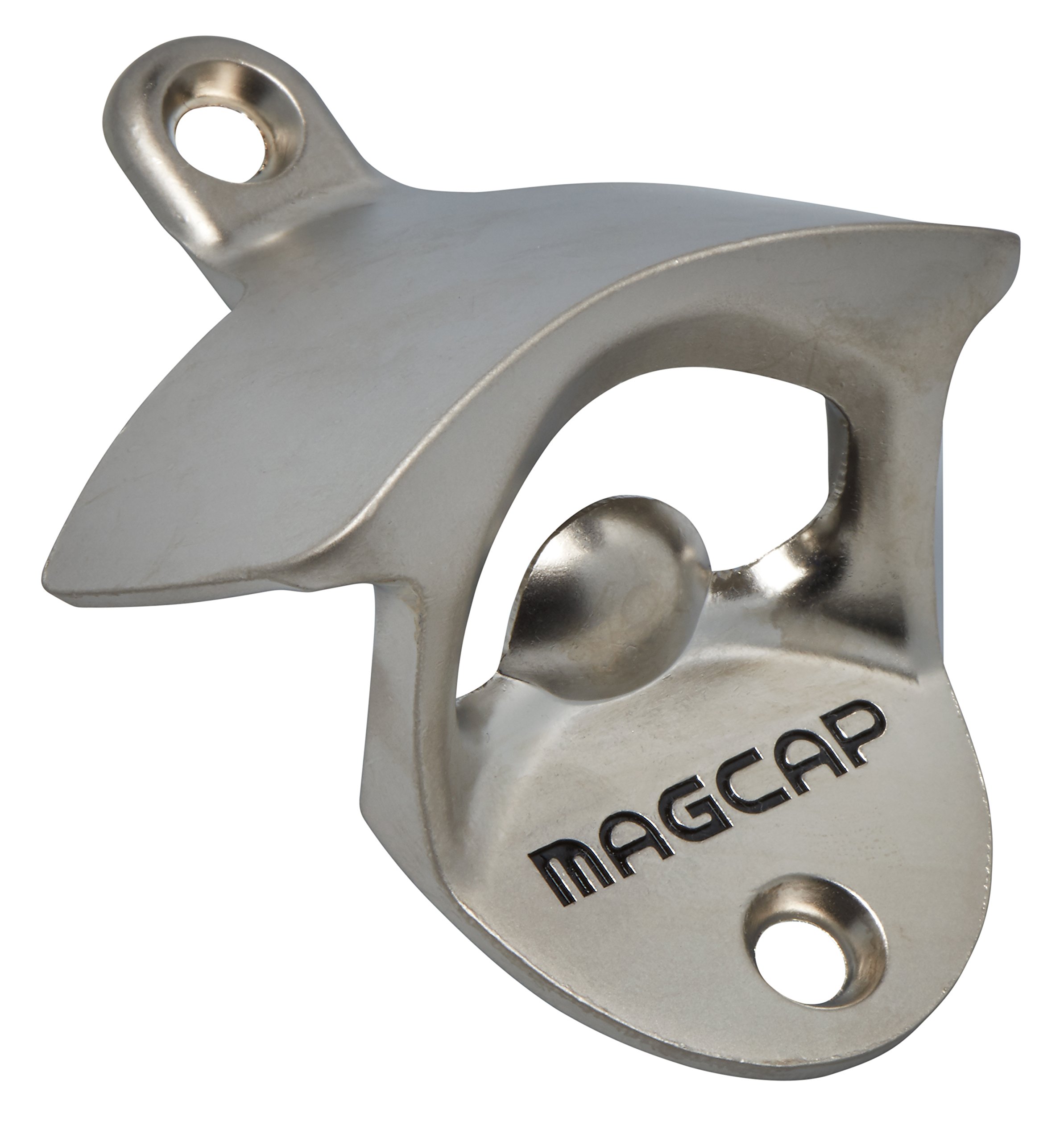 Wall Mounted Bottle Opener That Catches Bottle Caps MAGCAP
