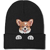 Dog Gifts Beanie hat Embroidered Dogs Winter Knitted Beanies Hats Dog Lover Gifts Skull Caps for Women Men