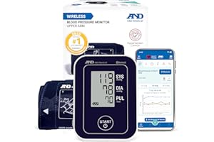 A&D Medical Bluetooth Blood Pressure Monitor for Home Use, UA-651CNBLE – Upper Arm Precise BP Machine – Wide Range Cuff (8.6–