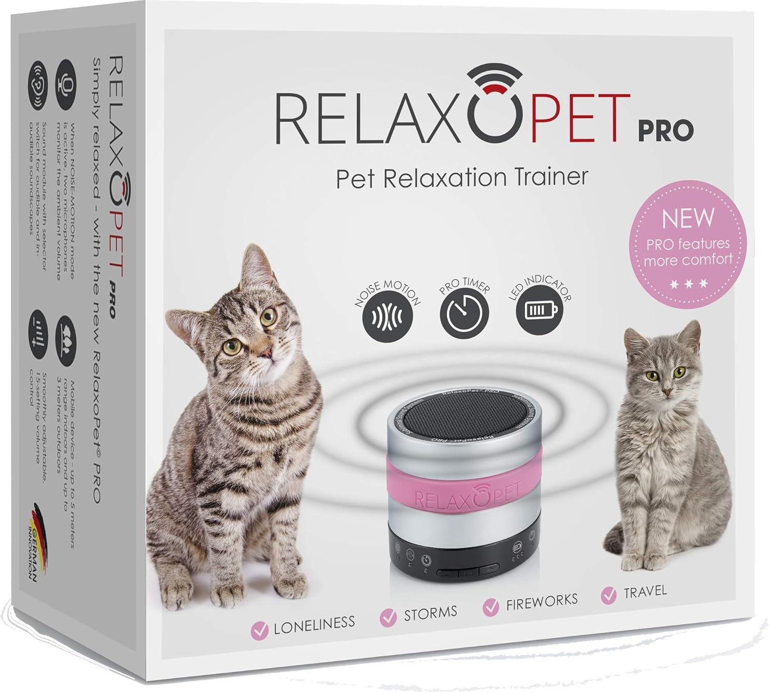 RelaxoPet PRO appareil de relaxation version pour chats ondes