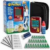 PetTest Pet Glucose Monitor Kit for Dogs and Cats, Blood Sugar Test Meter | Classic Meter, 25 Sealed Test Strips, 25 Safety Lancets, Carrying Case, No Coding, 5 Second Results, Dogs and Cats