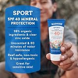 Badger Clear Zinc Sunscreen SPF40 Unscented 87 ml 2.9 fl oz view 2