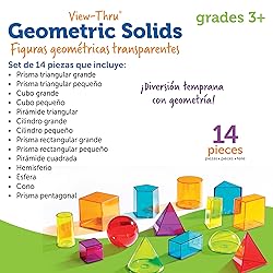 Learning Resources View-Thru Geometric Solids