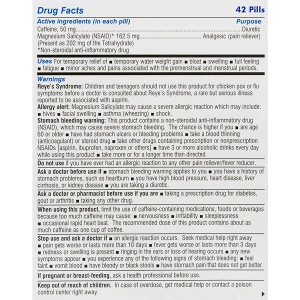 DIUREX WATER PILLS, 42 CT