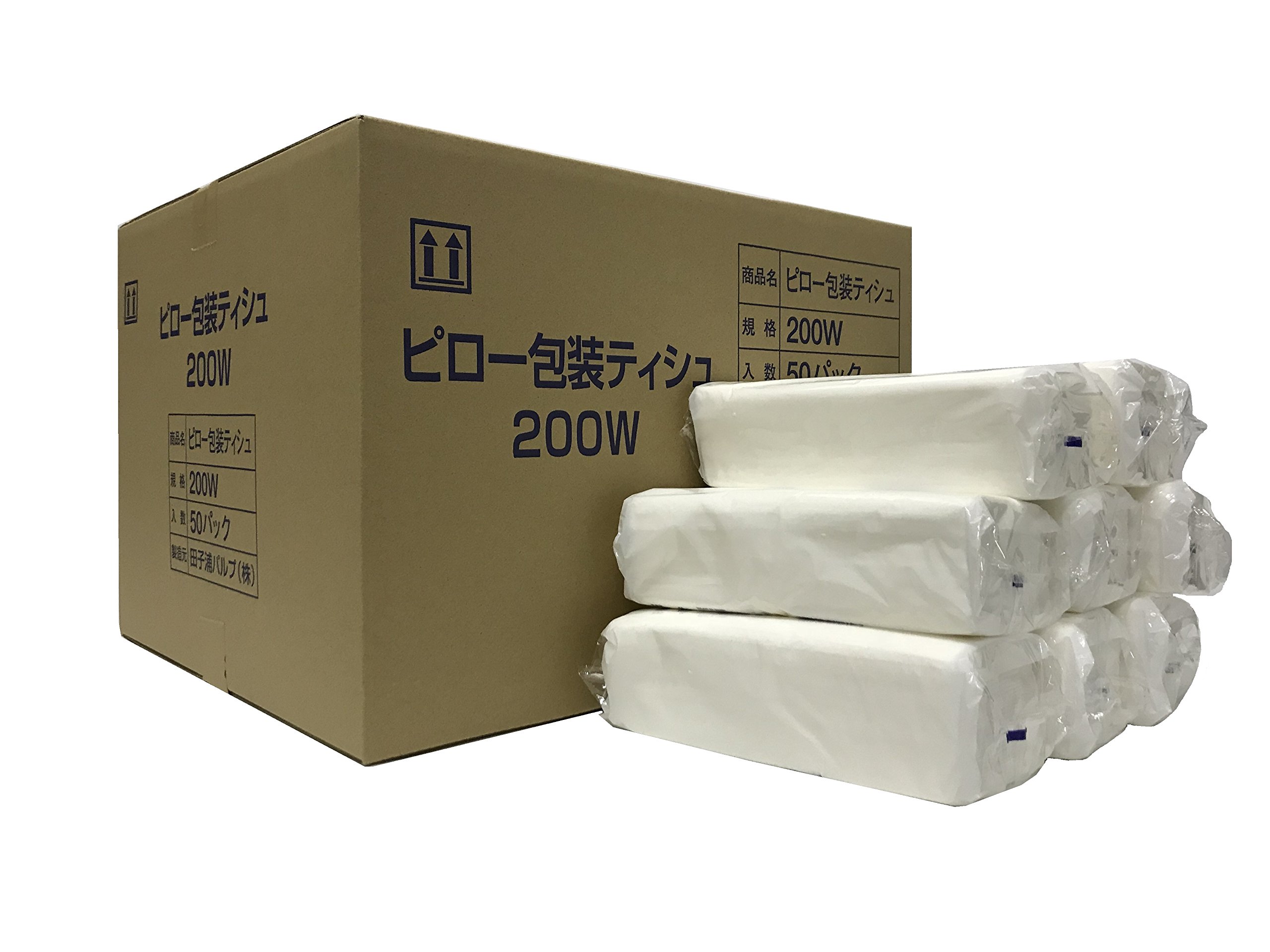 田子浦パルプ株式会社 詰替え用ティッシュペーパー (200組400枚) 50個入り商品画像