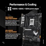 ASUS TUF GAMING X870-PLUS WIFI AMD AM5 ATX Motherboard 16+2+1 80A view 3