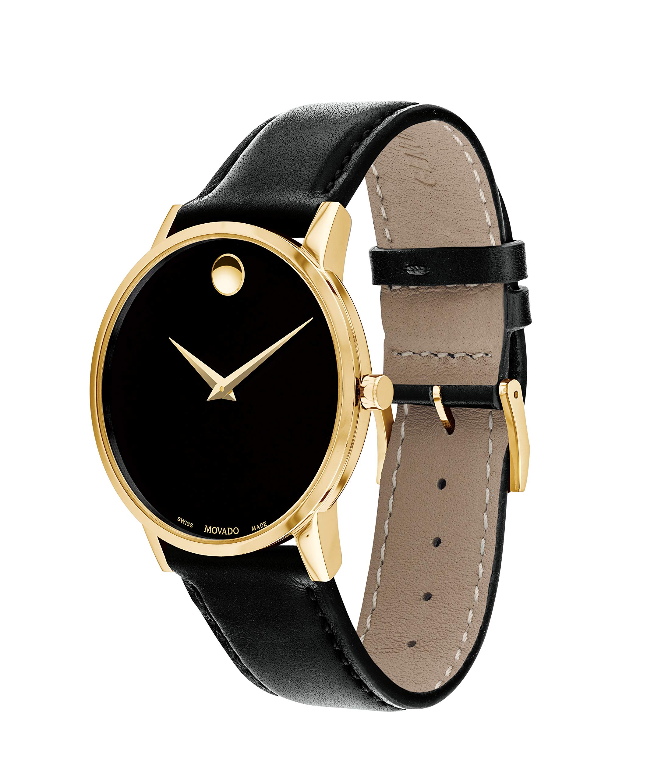 Movado Museum Classic Men's Watch - Swiss Quartz Movement, Calfskin Strap - 3 ATM Water Resistance - Classic, Luxury Fashion Timepiece for Him - 40mm