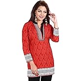Maple Clothing India Tunic Top Women's Printed Short Kurti Kurta Indian Clothing Outfit