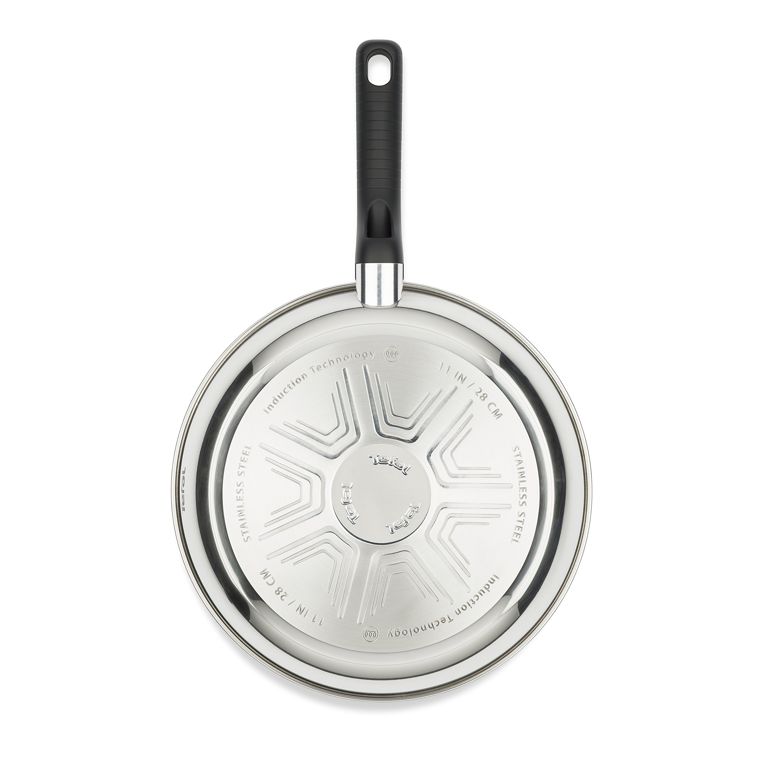 Tefal Comfort Max Stainless Steel NonStick Frying Pan, 26 cm Silver