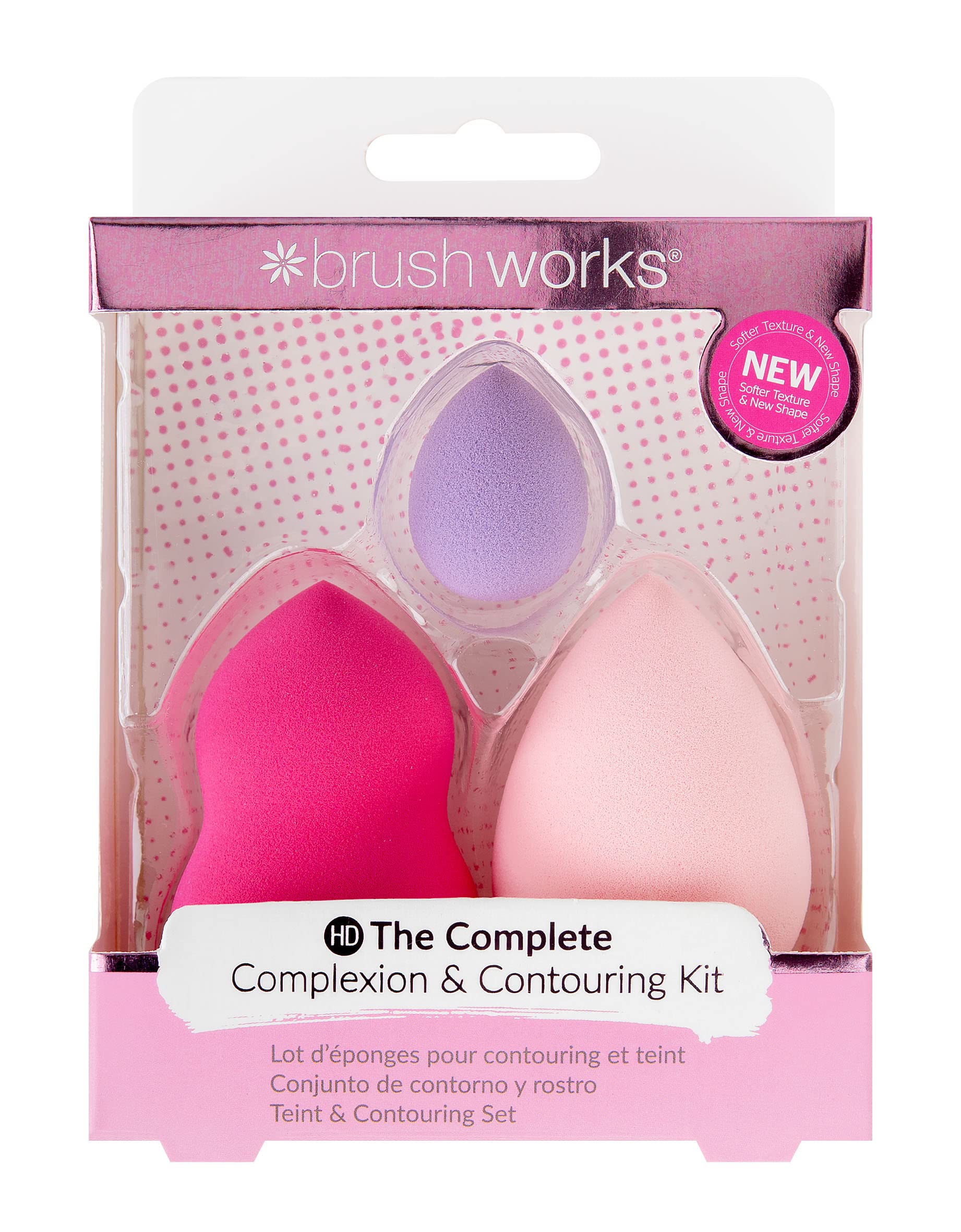 Brushworks HD Complexion & Contouring Sponge Set