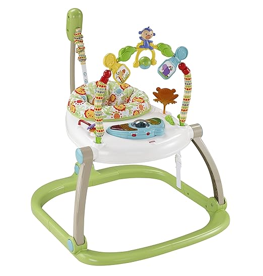 Mattel Fisher-Price CHN38 Rainforest Jumperoo kompakt, mehrfarbig
