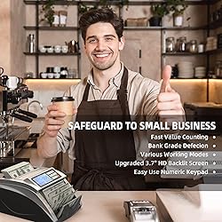 PONNOR Money Counter Machine with Value Bill