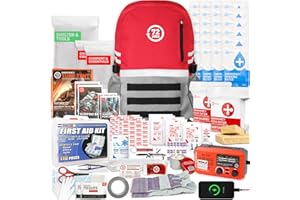 72 HRS Deluxe Emergency Survival Kit - Heavy Duty 72 Hour Bag Survival Kit for Earthquake, Hurricane, Tsunami, Winter, Blackout - Includes Emergency First Aid Kit, Water, Food