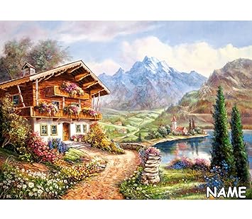 Unbekannt Puzzle 2000 Teile Haus Am Bergsee In Den Alpen