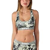 PSD Women’s Sports Bra – Graphic, Camo & Butterfly Print Styles, Medium Support Racerback