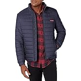 HUGO Mens Lightweight Hooded Puffer Jacket