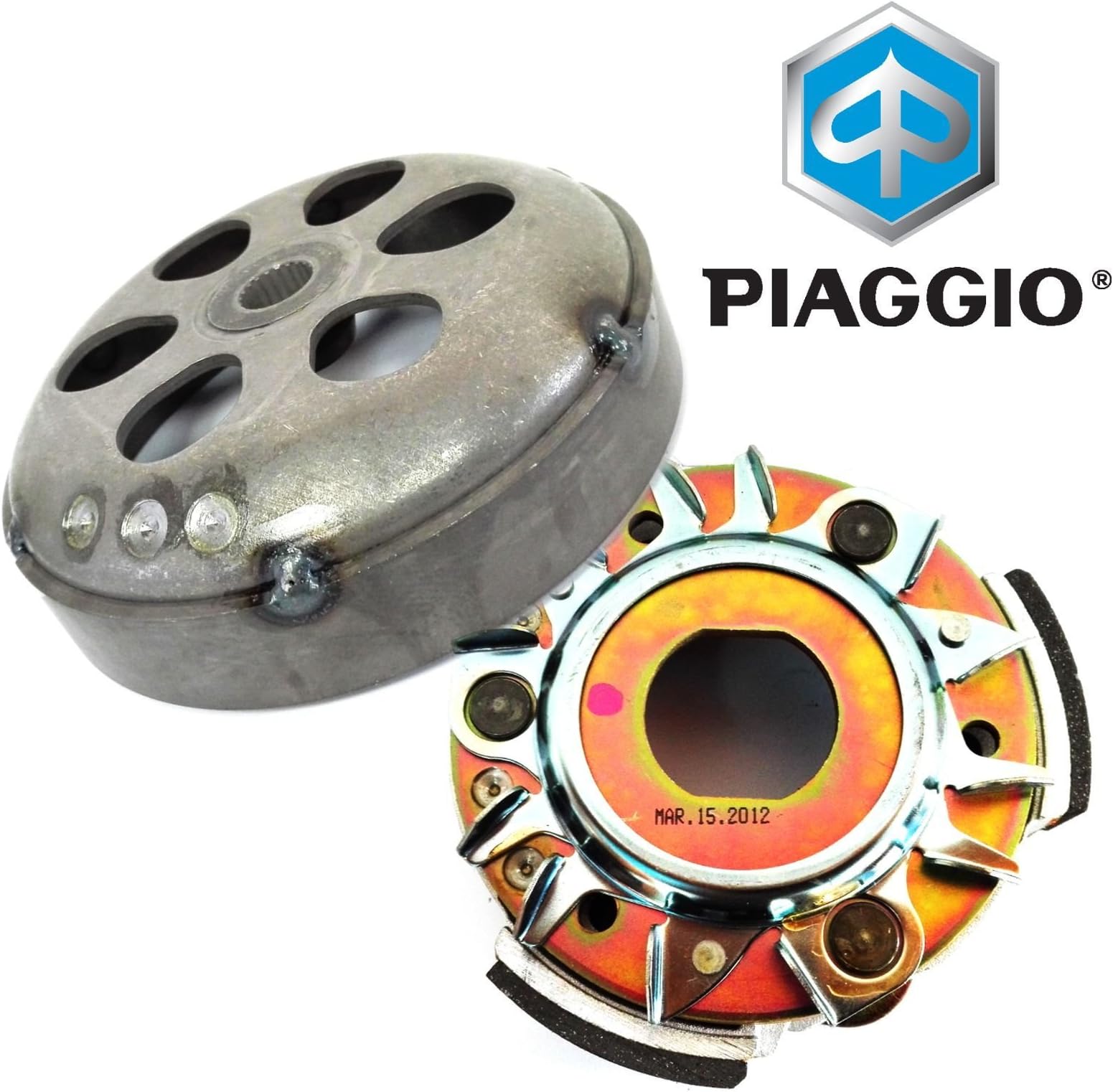 Original Piaggio Clutch Kit Campana/Drum Code: 82517r Impeller Code: cm161202 for Piaggio Beverly 125 2001/2003