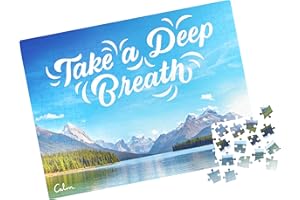 SPIN MASTER GAMES 300-Piece Calm Jigsaw Puzzle for Relaxation, Stress Relief, and Mood Elevation, for Adults and Kids Ages 8 and up, Jasper Lake