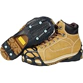 Due North All Purpose Ice Cleats for Shoes &amp; Boots - Traction Spikes for Men &amp; Women Working on Ice and Snow