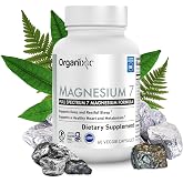 Organixx Magnesium 7 Complex, Sleep &amp; Muscle Support, 60 Caps | 7-type magnesium with glycinate, Vitamin B6 &amp; Manganese Citrate, supports sleep, muscle recovery &amp; heart health