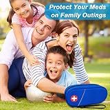 SITHON Medical Carrying Case Insulated Organiser Holds 2 EpiPens Blue view 7