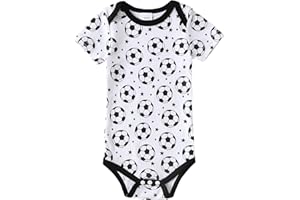 Chichoo Infant Baby Football Baseball Soccer Sport Jersey Outfit Costume Bodysuit Interlock 195 Gsm 0-24 Months