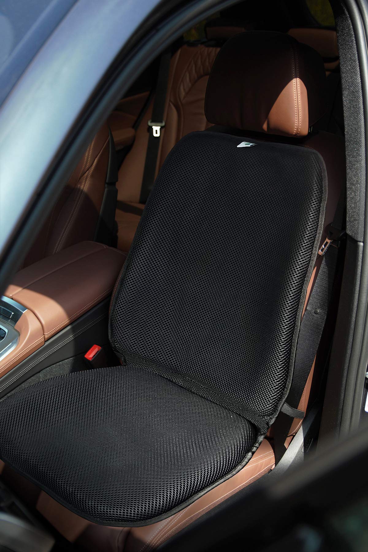 FOMI Premium All Gel Orthopedic Seat and Back Cushion Pad | Upper Lower Back Support Pillow for Car, Office, Kitchen Chair | Pressure Sore, Coccyx Pain Relief | Prevents Sweaty Bottom | Foldable
