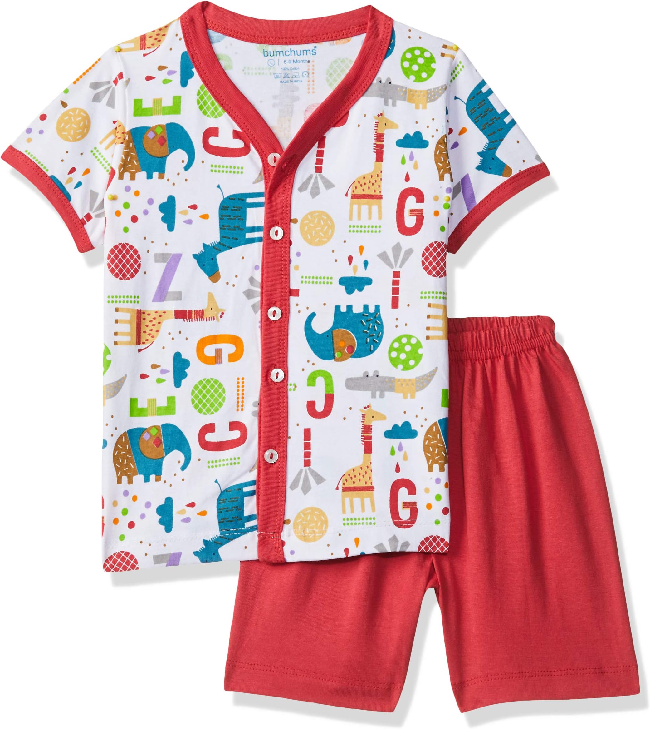 Baby Boy's Cotton Clothing Set (Assorted) (Color & Print May Vary)