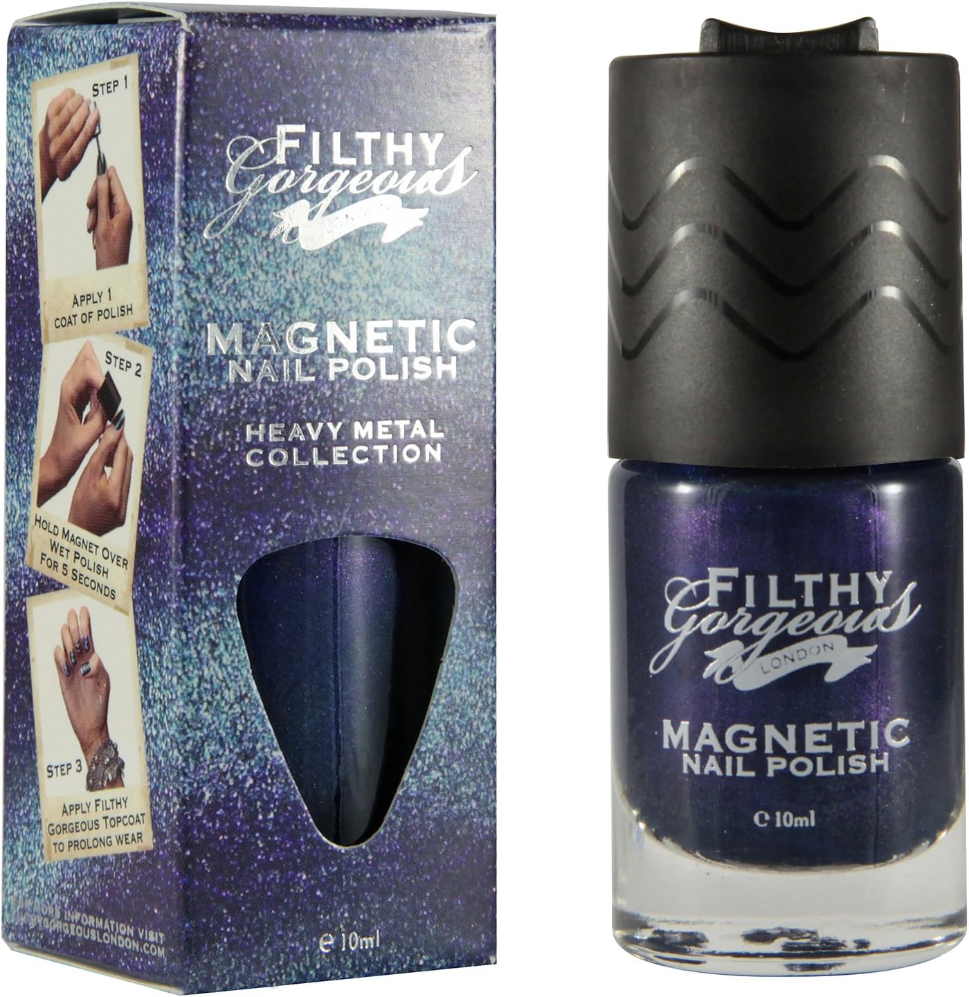 Filthy Gorgeous London Magnetic Nail Polish Got the Blues