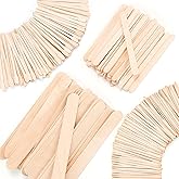 EWVVSS 4 Style 500 Pcs Waxing Sticks Assorted Wax Applicator Sticks For Body Legs Face With Small Medium Large Sizes Wood Pop