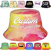 Ceosande Custom Bucket Hats for Women Men Personalized Design Your Own Text Logo Photo Fisherman Hat for Beach Travel