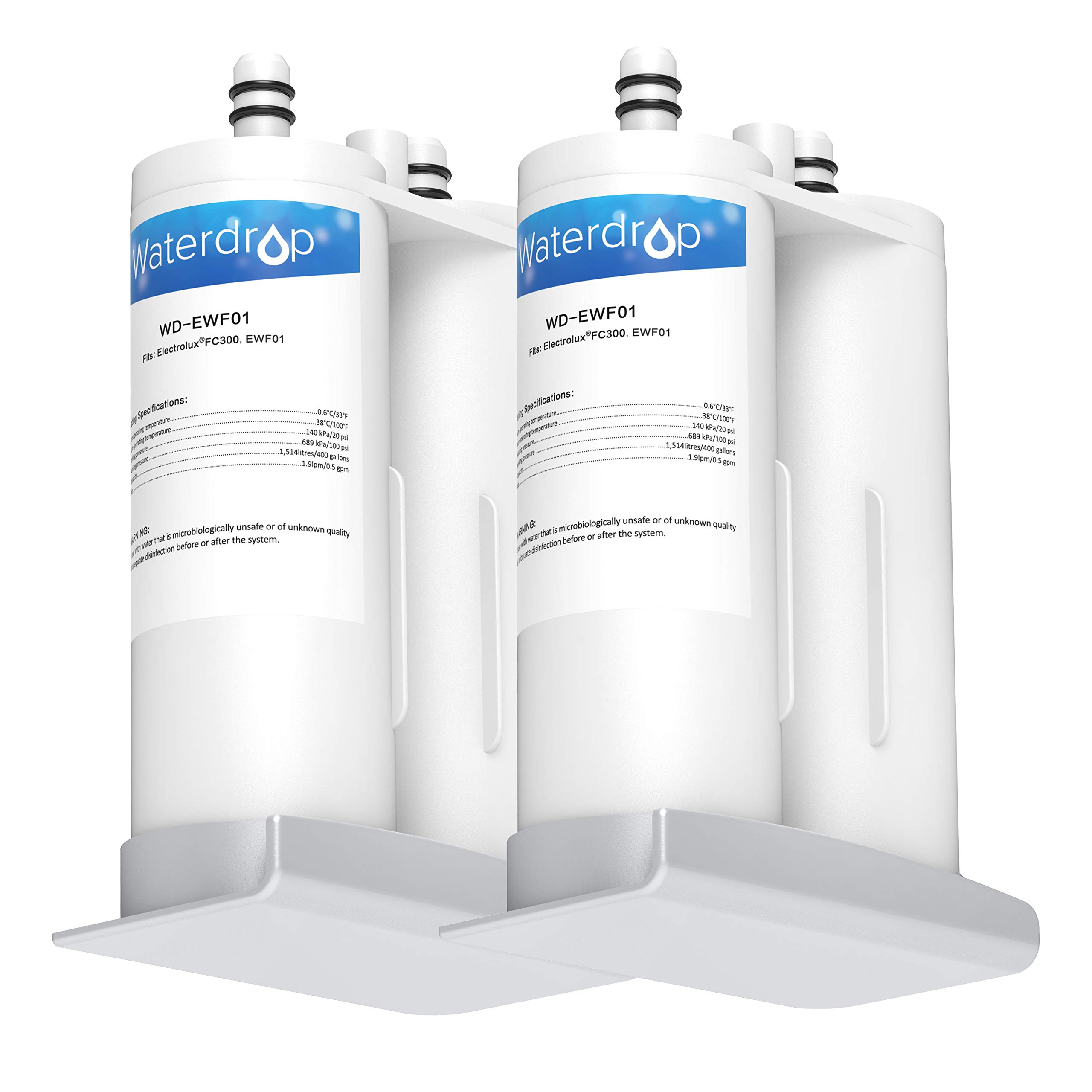Waterdrop Refrigerator Water Filter, Compatible with EWF01, FC300